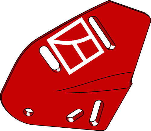 Fäste för sopbräda - vänster