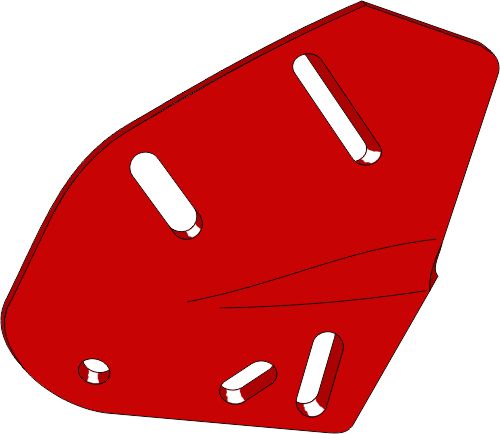 Brakett for søppelbrett - venstre