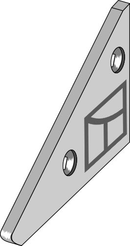 Maapuolella oleva kärki - oikea