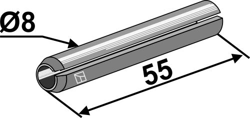 Fastspændingsstift - Ø8x55