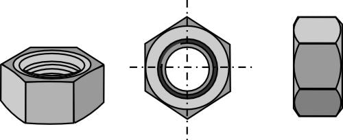 Sexkantsmutter – M22x2 – 8,8