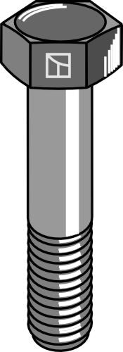 Sekskantbolt med metrisk fingjenge - M12x1,25x50 - 12.9