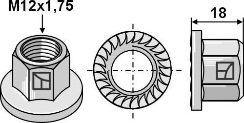 Collar nut - M12x1,75
