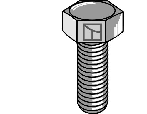 Sekskantbolt med metrisk fingjenge - M16x1,5X30 - 10.9