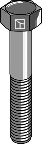 Sekskantbolt med metrisk fint gevind - M20x1,5X70 - 10,9
