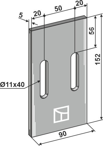 Skraber til pakkeruller