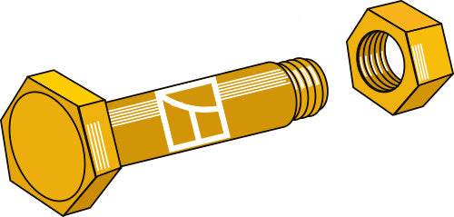 Bult med självlåsande mutter