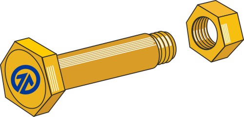 Bolt med selvlåsende møtrik