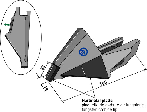 Vaihtopiste - Siemenet tai lannoite - vasen