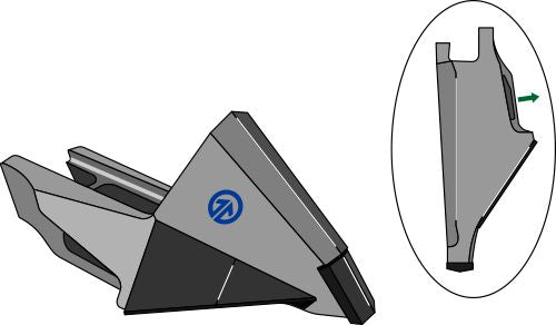 Udskiftningspunkt - Frø eller gødning - højre