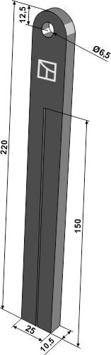 Rubber paddles for vine trunk 220x25