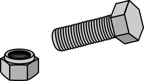 Hexagon bolt M10x1,5x35 with self-locking nut