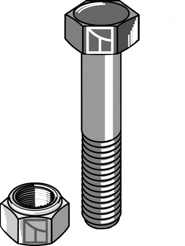 Hexagon Bolt M12x1,75x45 with self-locking nut