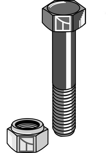 Hexagon Bolt M16x2x80 with self-locking nut