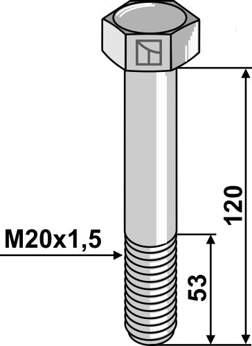 Bolt M20x1,5