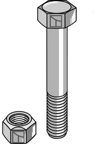 Hexagon Bolt M20x2,5x130 with self-locking nut
