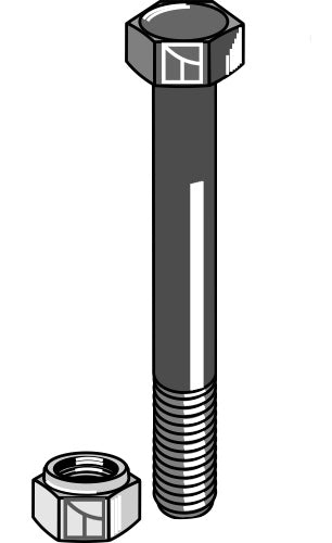 Bult med självlåsande mutter – 7/16''UNF