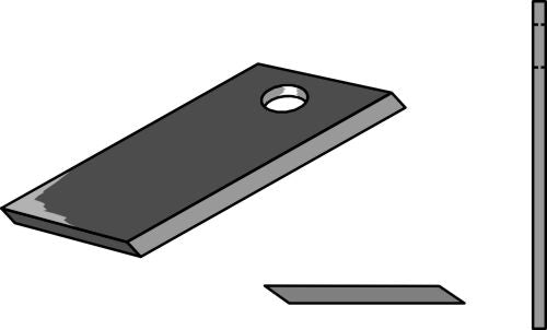 Rotary mower blade 110x50mm