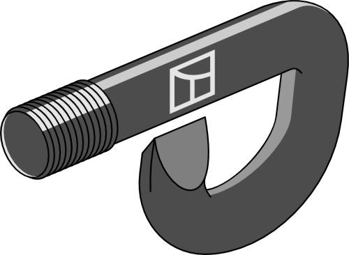 Clip bolt for mounted mower Grasshopper