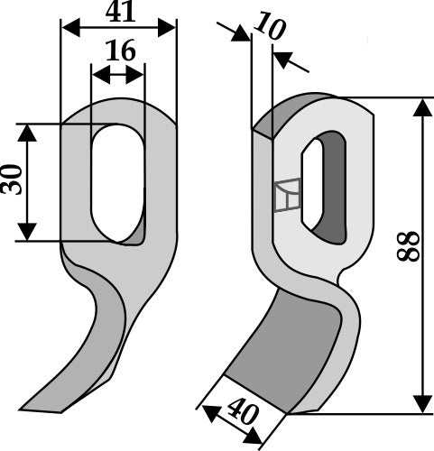 Brigadblad 88 x 40 mm