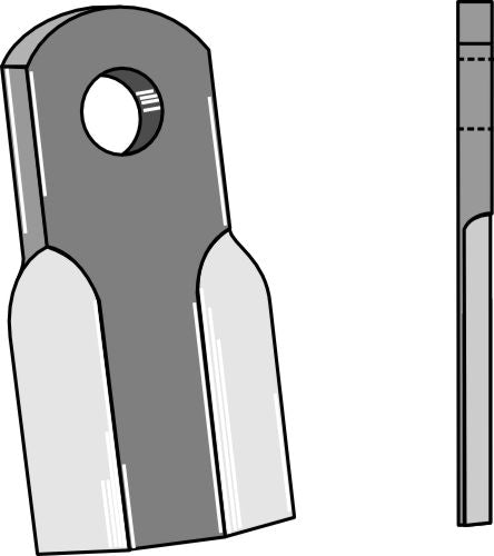 Straight blade 120x50mm