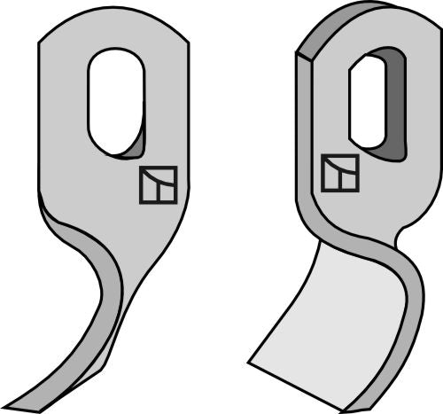 Vridet blad 95 x 35 mm