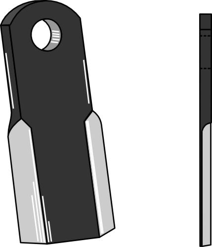 Straight blade 130x40mm