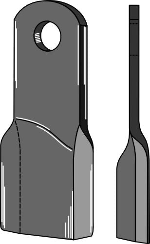 Kiertynyt terä 210 x 70 mm