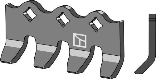 Erstatningsblad til hammerflail 155x8 mm, takket