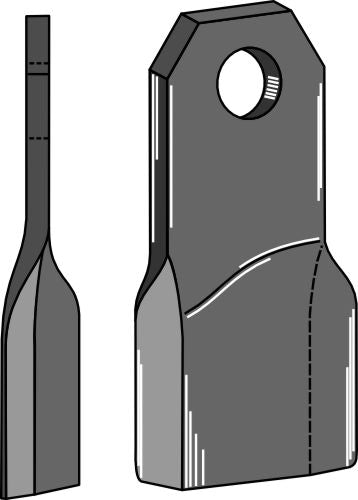 Comminution blade 175x70mm, right model