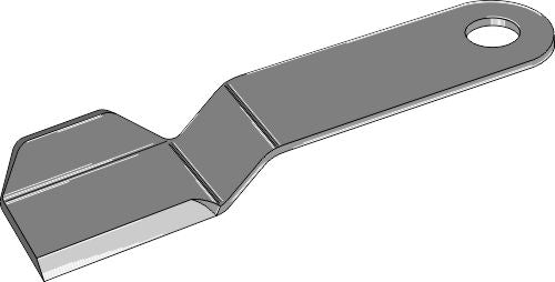 Blade 650x100mm - right model