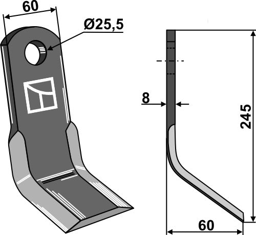 Y-blade 245x60mm