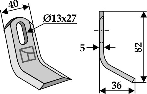 Y-blade 82x40mm