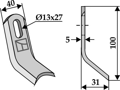 Y-blade 100x40mm