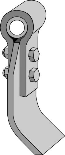 Slagle samlet med holder, bøsning og klinge