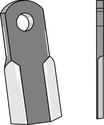 Suora terä 132 x 40 mm
