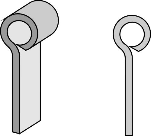 Central flail 130x30mm