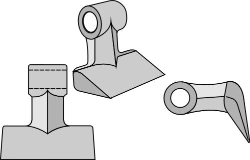 Beskärningshammare 147x54 mm