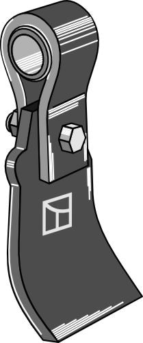 Palkki, jossa on pidike, holkki ja terä