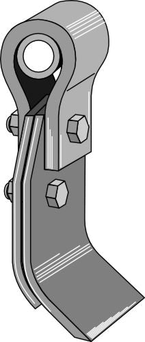 Palkki, jossa on pidike, holkki ja terä