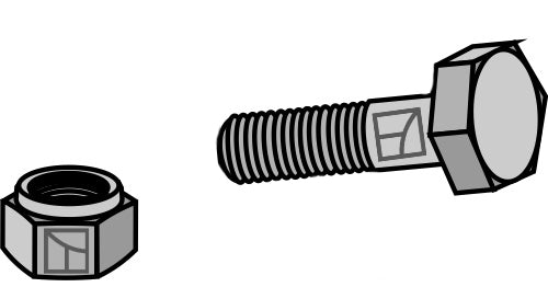 Pultti itselukittuvalla mutterilla - 1/2''UNF
