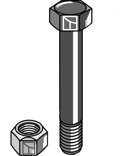 Hexagon Bolt M14x2x90 with self-locking nut