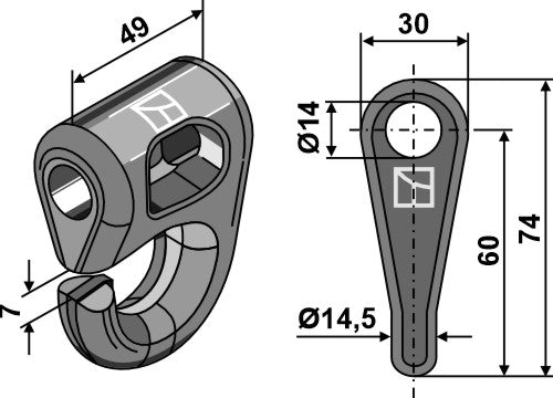 Sjakkel - hurtigbyttesystem