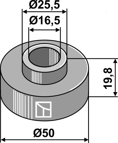 Bush 19,8xØ16,5xØ50