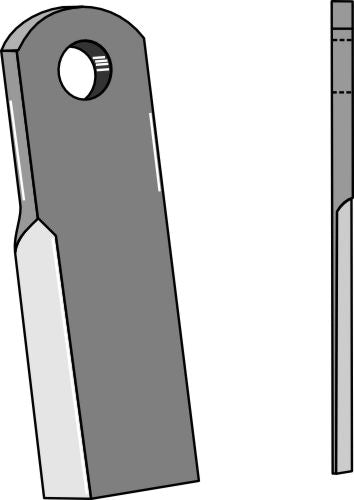 Lige klinge 210 x 60 mm