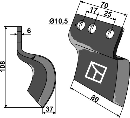 Grøfteskjær - høyre