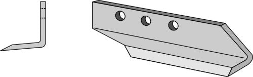 Trencher blade - right model
