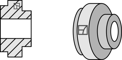 Bush for straw chopper flail blade