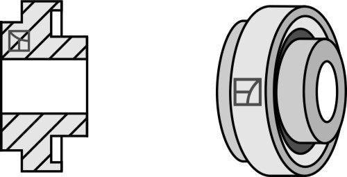 Bush for straw chopper flail blade