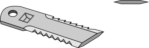 Straw chopper flail blade